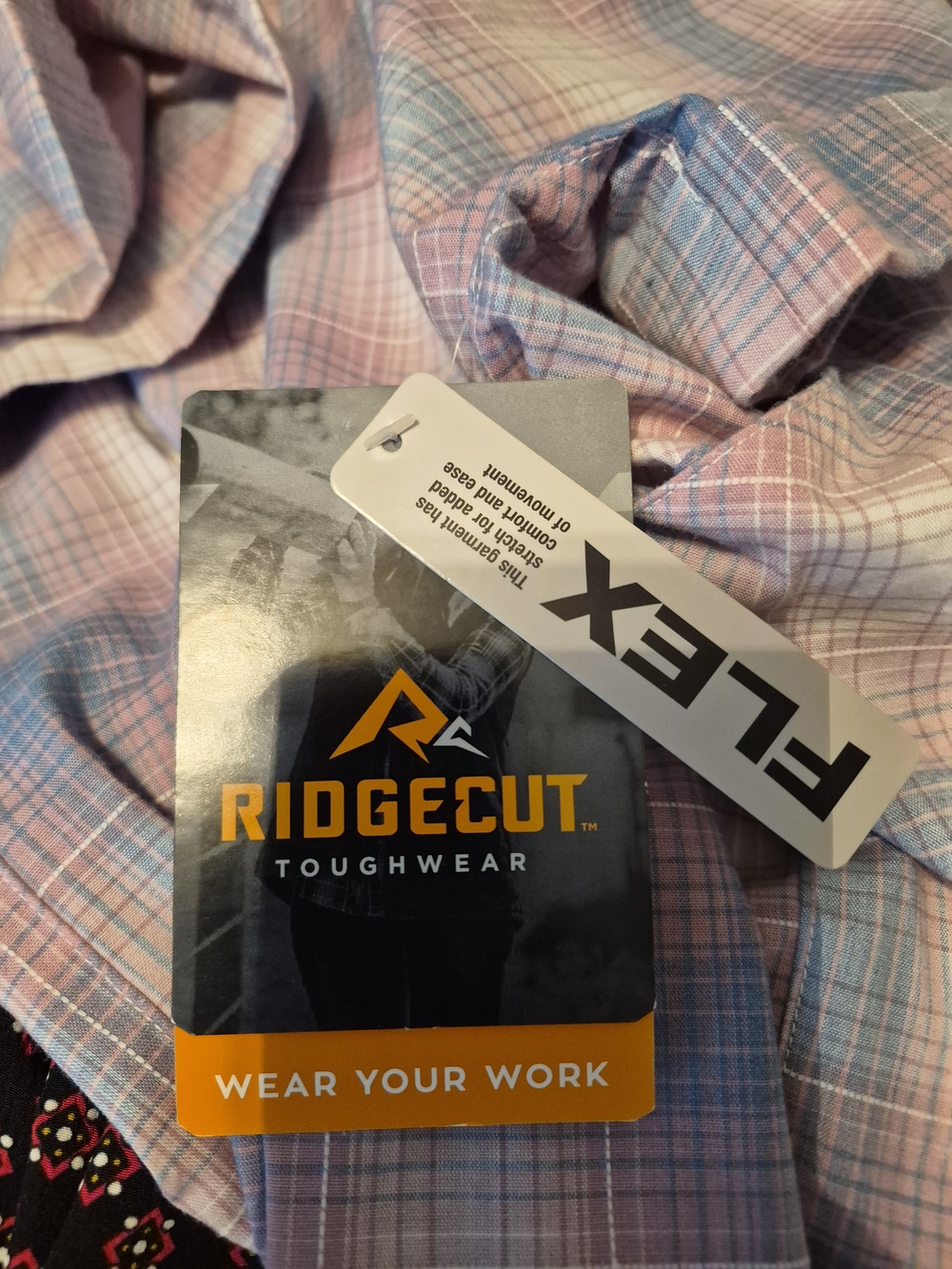 Ridegecut Womens Short-Sleeve Plaid Shirt - Pink & Blue Size Xl - Picture 10 of 11